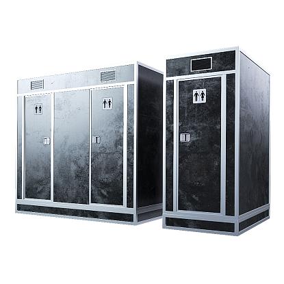 Туалетные кабины металлические